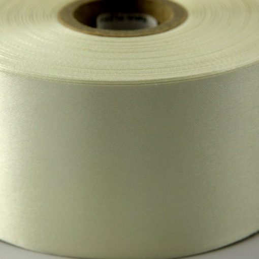 Cream Polyester Satin Ribbon