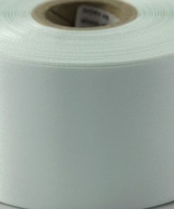 Ivory Polyester Satin Ribbon