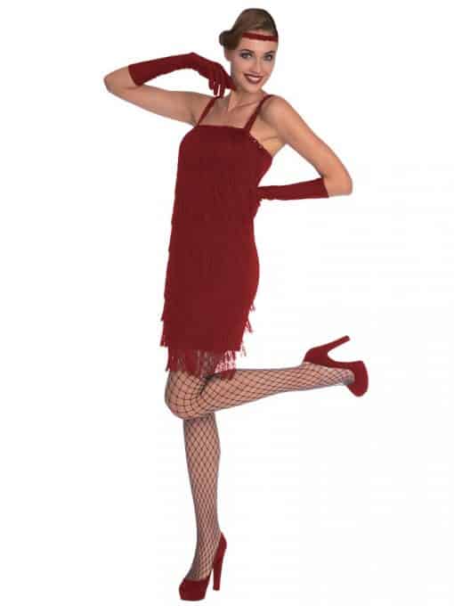 Red Flapper Adult Costume