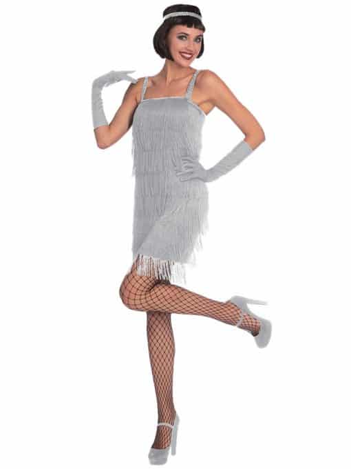 Silver Flapper Adult Costume