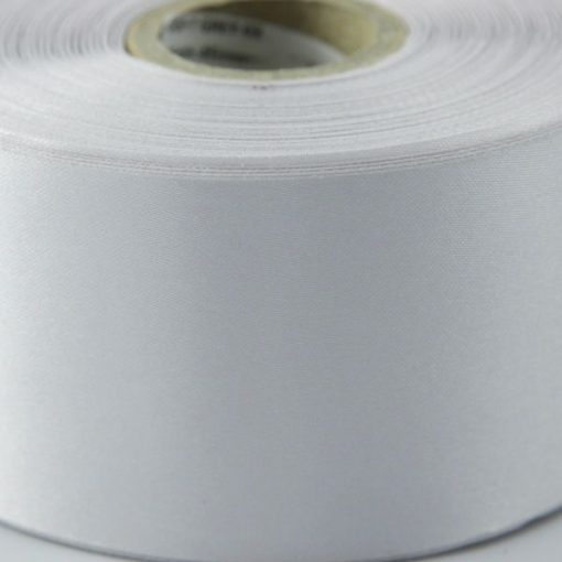 Silver Polyester Satin Ribbon