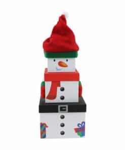 Snowman Plush Stacking Boxes - 35cm