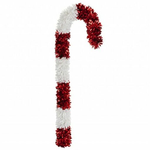 Tinsel Candy Cane Decoration