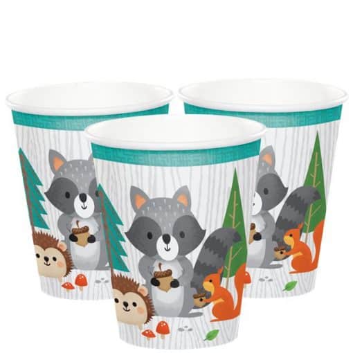 Woodland Animals Paper Cups