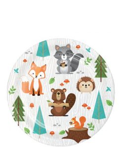 Woodland Animals Paper Plates