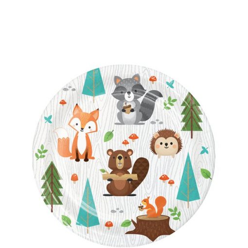 Woodland Animals Paper Plates