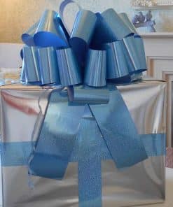 MEGA Holographic Blue Gift Bow