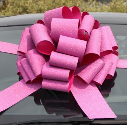 MEGA Glitter Pink Giant Gift Bow