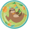 Sloth Party Paper Plates