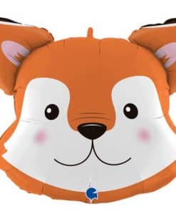 Woodland Smiling Fox Head Balloon