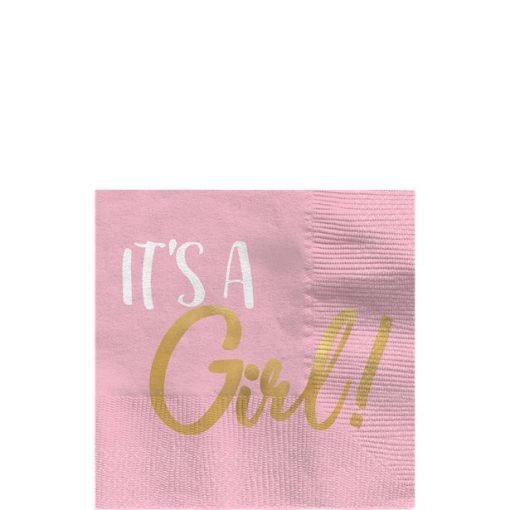 Oh Baby 'It's a Girl' - Beverage Napkins