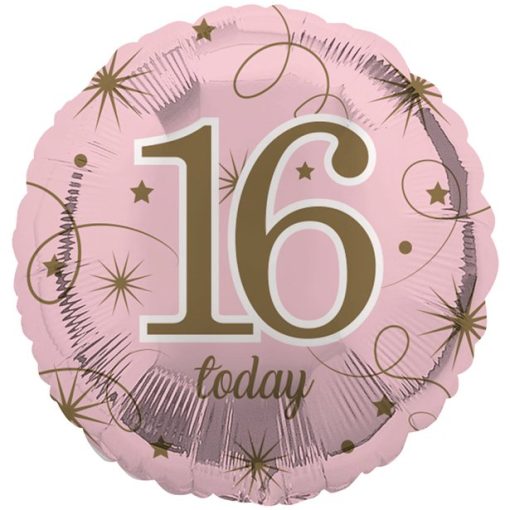 16th Pink Birthday Balloon
