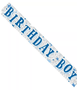 Birthday Boy Foil Party Banner