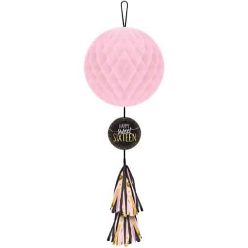 Blush Sixteen Honeycomb Decoration