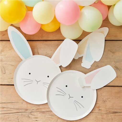 Bunny Shaped Paper Plates