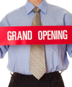 Grand Opening Printed Wide Ribbon – 3 Metres