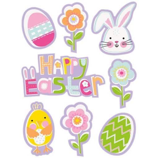 Lilac Easter Window Clings