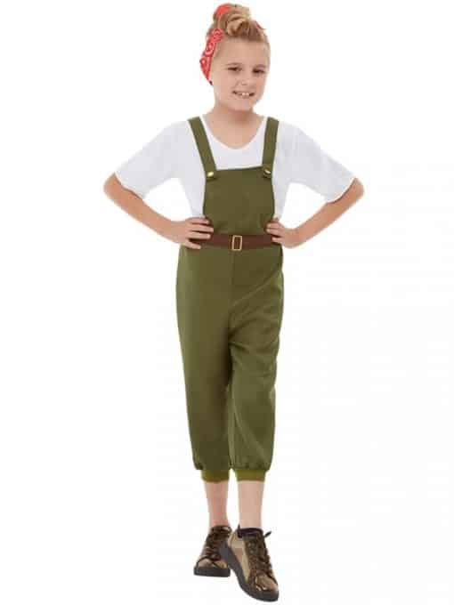 WW2 Little Land Girl Child Costume