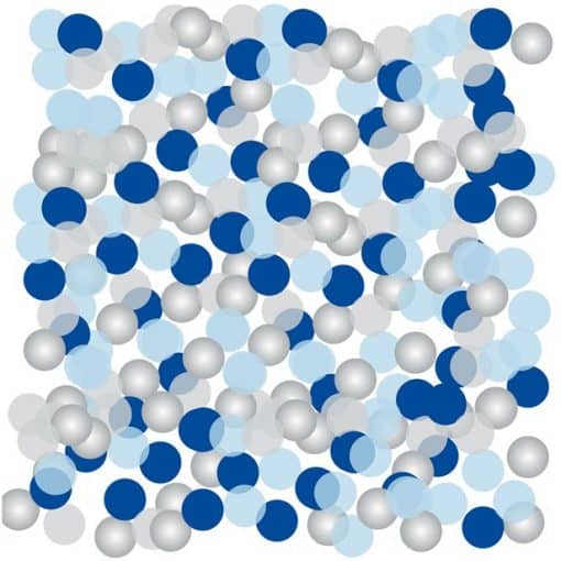 Blue & Silver Dot Confetti