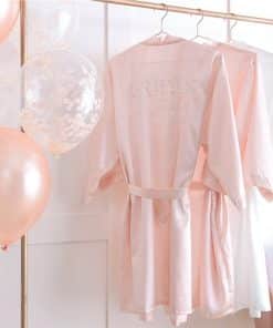 Blush Pink Brides Besties Hen Party Dressing Gown