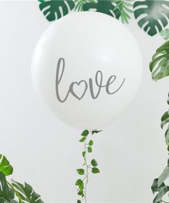 Botanical Hen Giant White Love Balloon Kit