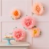 Fluffy Tissue Flower Party Decorations