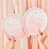 Rose Gold Balloon Paper Plates