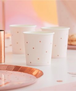 Rose Gold Foiled Paper Shot Cups