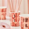 Rose Gold Fringe Paper Cups