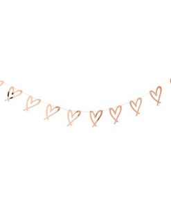 Rose Gold Heart Garland