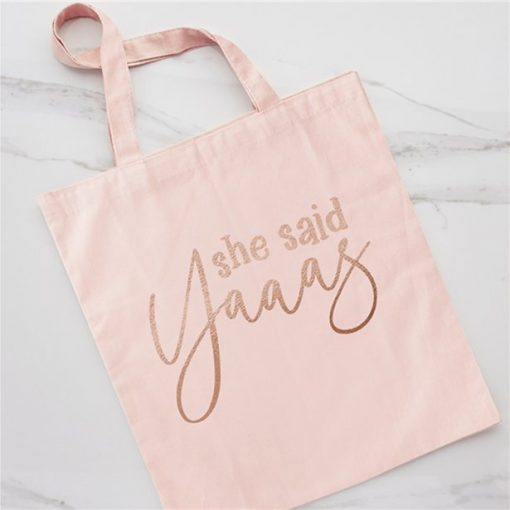 She Said Yaaas Pink Tote Bag