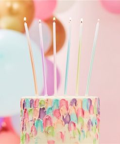 Tall Ombre Pastel Candles