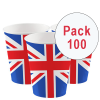 Union Jack Flag Printed Paper Cups