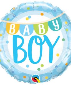 Baby Boy Bunting Party Balloon