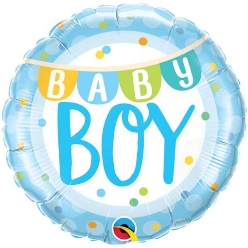 Baby Boy Bunting Party Balloon