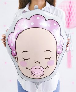 Baby Girl Face Shaped Party Balloon