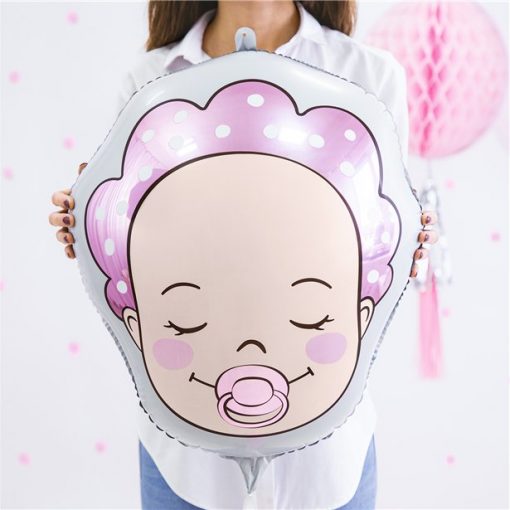 Baby Girl Face Shaped Party Balloon