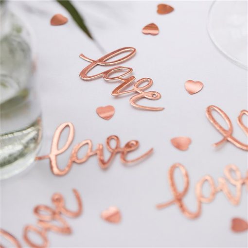 Copper Coloured Love Confetti