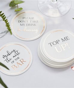 Botanical Wedding Drink Coasters