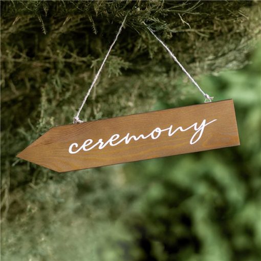 Wooden Ceremony Sign