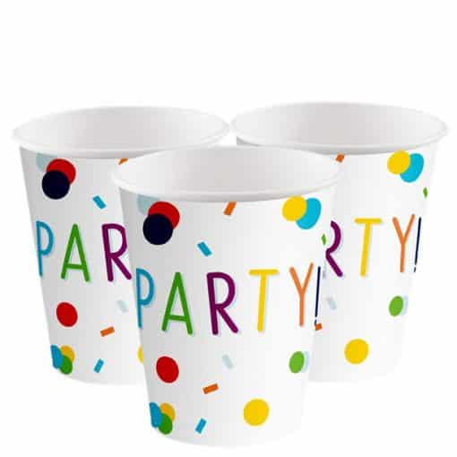 Confetti Birthday Paper Cups