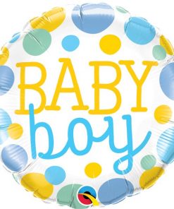 Baby Boy Polka Dot Party Balloon