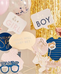 Gender Reveal Photo Selfie Props