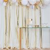 Gold Streamer Backdrop Decoration Kit