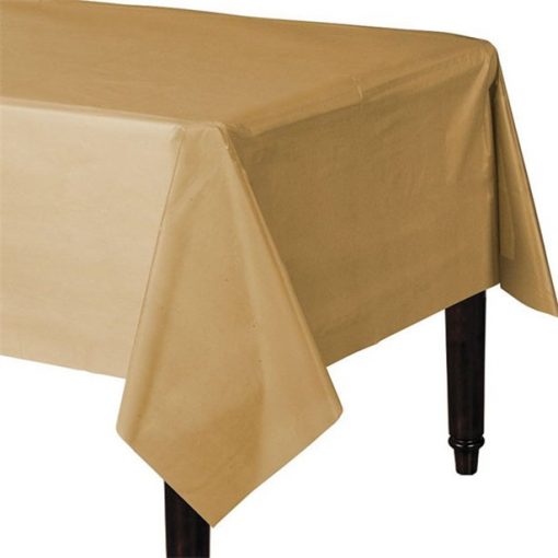 Gold Plastic Tablecover