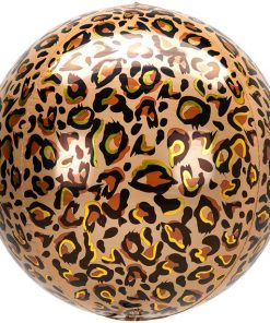 Spherical Shape Orbz Leopard Print Balloon