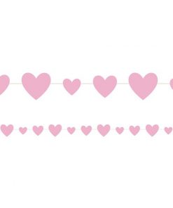 Pink Hearts Party Garland