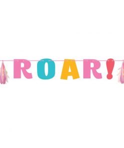 Dinosaur Roar Ribbon Tassel Banner Decoration