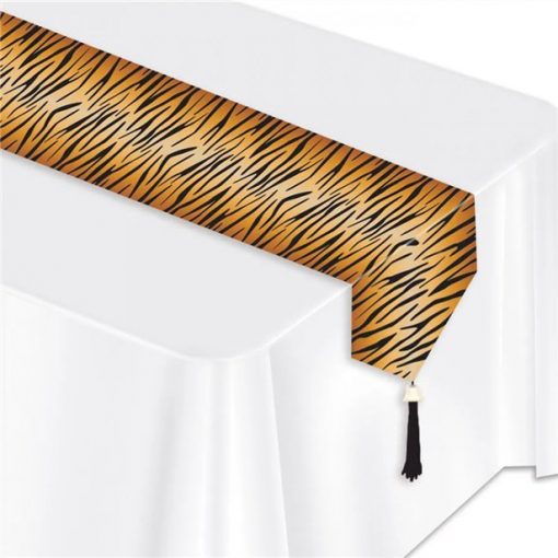 Tiger Print Party Table Runner