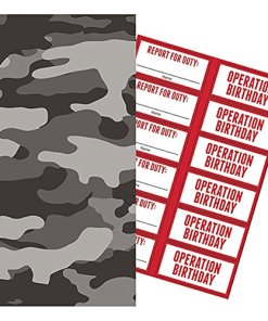 Operation Camo Print Paper Loot Bags